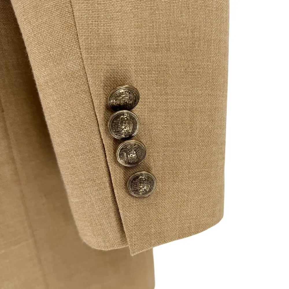 Vintage 80s Hardwick Beige Miami Sports Hall of Fame Committee Blazer Jacket